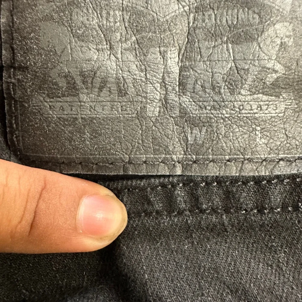 Levi's Jeans Mens Size 29x30 Black Straight Leg Denim Casual Classic Stretch